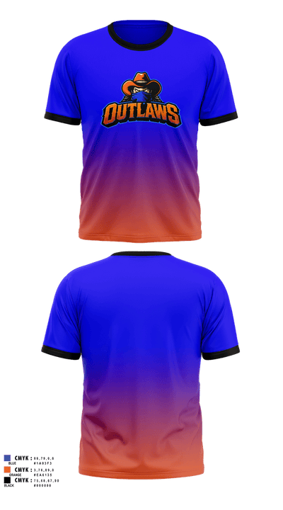 South Kentucky Outlaws 66012093 Short Sleeve Performance Shirt - 3