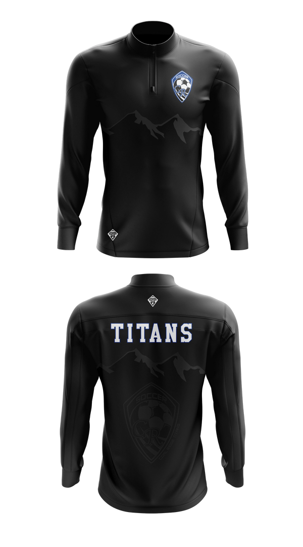 Quarter Zip Jacket, Coal Ridge HS Boys Soccer, Men's Soccer, Teamtime, Team time, sublimation, custom sports apparel, team uniforms, spirit wear, spiritwear, sports uniforms, custom shirts, team store, custom team store, fundraiser sports, apparel fundraiser