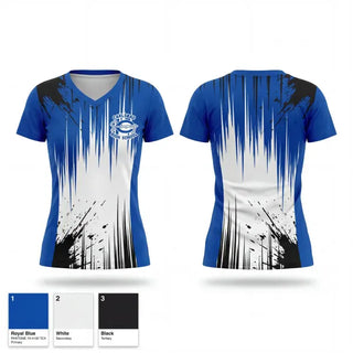 Womens Short Sleeve Vneck Shirt, Carlsbad high school swim, Swimming, Teamtime, Team time, sublimation, custom sports apparel, team uniforms, spirit wear, spiritwear, sports uniforms, custom shirts, team store, custom team store, fundraiser sports, apparel fundraiser