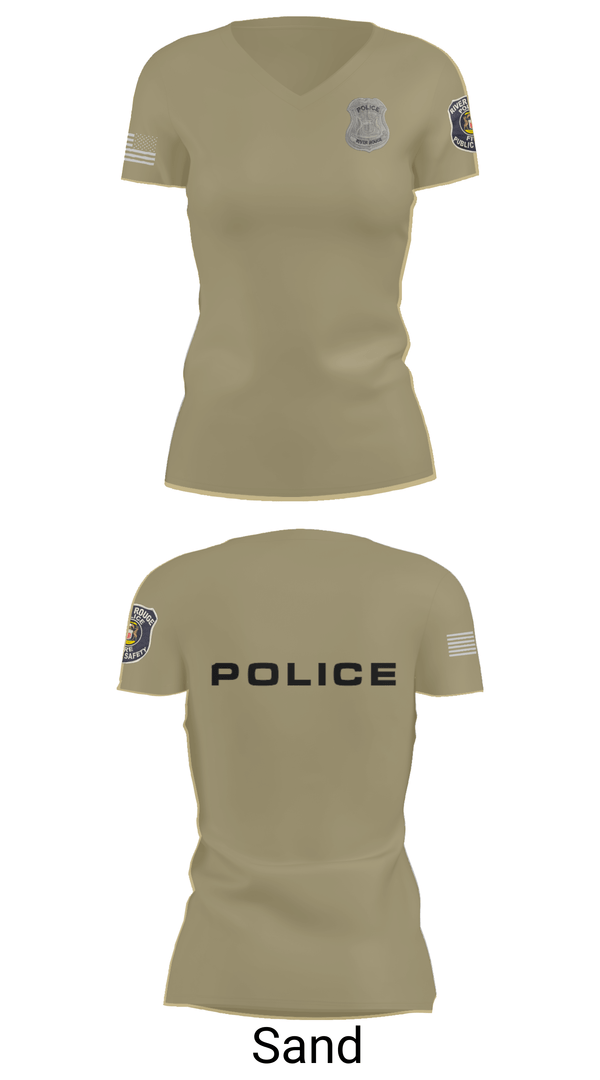 Womens Short Sleeve Vneck Shirt, RRPD, Police, Teamtime, Team time, sublimation, custom sports apparel, team uniforms, spirit wear, spiritwear, sports uniforms, custom shirts, team store, custom team store, fundraiser sports, apparel fundraiser