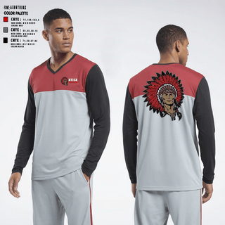 Long Sleeve Performance Shirt, Utica Redskins, Men's Basketball, Teamtime, Team time, sublimation, custom sports apparel, team uniforms, spirit wear, spiritwear, sports uniforms, custom shirts, team store, custom team store, fundraiser sports, apparel fundraiser