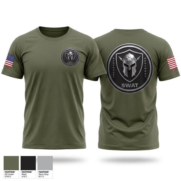 Old School Cotton Feel Shirt, Northeast Regional SWAT, Police, Teamtime, Team time, sublimation, custom sports apparel, team uniforms, spirit wear, spiritwear, sports uniforms, custom shirts, team store, custom team store, fundraiser sports, apparel fundraiser