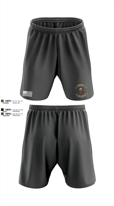 1st Battalion 2nd Marines Charlie Co Veteran 59013691 Athletic Shorts With Pockets - 5