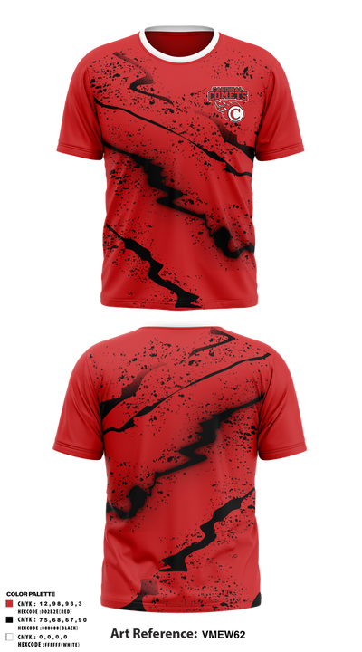 Cardinal Comets Volleyball 76762578 Old School Cotton Feel Shirt - 1
