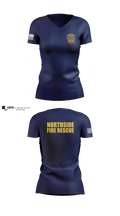 Northside Fire Rescue 76137630 Women's Short Sleeve V-neck Shirt - 3