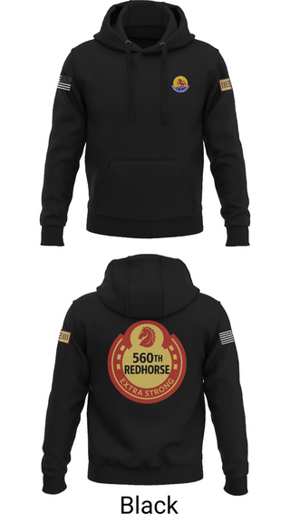 Hoodie, 560th Redhorse Unit, , Teamtime, Team time, sublimation, custom sports apparel, team uniforms, spirit wear, spiritwear, sports uniforms, custom shirts, team store, custom team store, fundraiser sports, apparel fundraiser