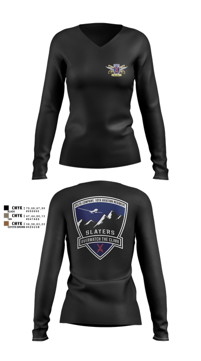 D/10 Slayers Women's Long Sleeve V-neck Shirt - 17