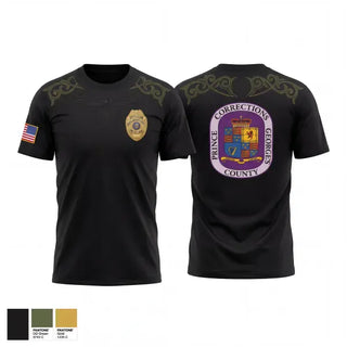Old School Cotton Feel Shirt, PG County Department of Corrections, Police, Teamtime, Team time, sublimation, custom sports apparel, team uniforms, spirit wear, spiritwear, sports uniforms, custom shirts, team store, custom team store, fundraiser sports, apparel fundraiser