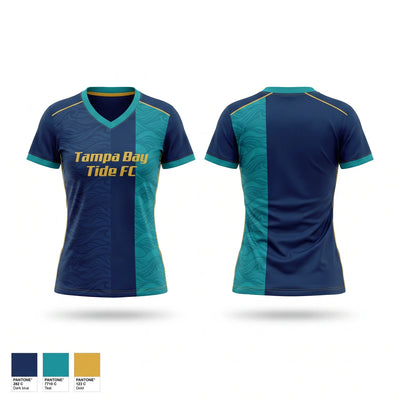 Tampa Bay Tide FC Women's Short Sleeve V-neck Shirt - 1