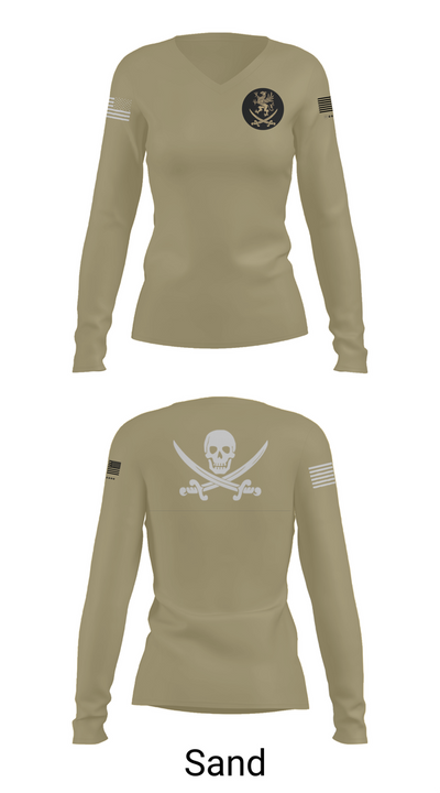 321 CRS 14466918 Women's Long Sleeve V-neck Shirt - 97