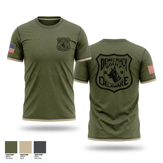 Old School Cotton Feel Shirt, Dewey Beach Police K9, Police, Teamtime, Team time, sublimation, custom sports apparel, team uniforms, spirit wear, spiritwear, sports uniforms, custom shirts, team store, custom team store, fundraiser sports, apparel fundraiser