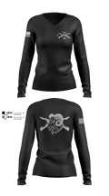 Blacksheep Company, 1-112th Infantry Women's Long Sleeve V-neck Shirt - 6