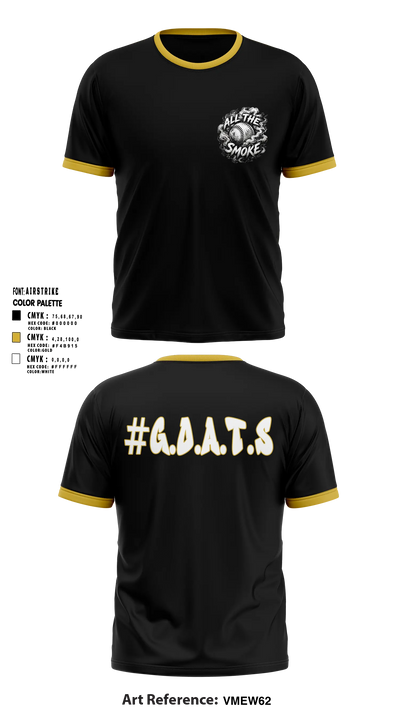 ALL THE SMOKE Short Sleeve Performance Shirt - 10