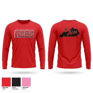Long Sleeve Performance Shirt, Ky Aces, Softball, Teamtime, Team time, sublimation, custom sports apparel, team uniforms, spirit wear, spiritwear, sports uniforms, custom shirts, team store, custom team store, fundraiser sports, apparel fundraiser