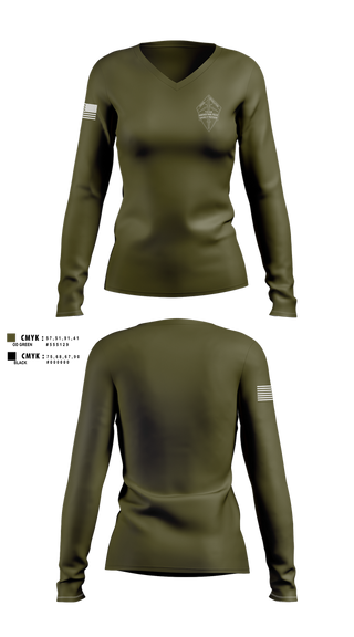 Womens Long Sleeve Vneck Shirt, Hanover Park Police CRT, Police, Teamtime, Team time, sublimation, custom sports apparel, team uniforms, spirit wear, spiritwear, sports uniforms, custom shirts, team store, custom team store, fundraiser sports, apparel fundraiser