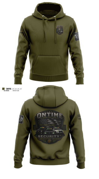 Hoodie, On time protection, , Teamtime, Team time, sublimation, custom sports apparel, team uniforms, spirit wear, spiritwear, sports uniforms, custom shirts, team store, custom team store, fundraiser sports, apparel fundraiser