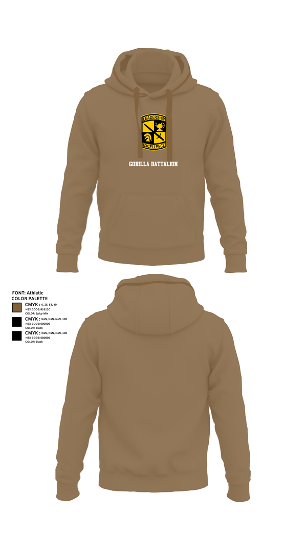 Hoodie, Gorilla battalion, , Teamtime, Team time, sublimation, custom sports apparel, team uniforms, spirit wear, spiritwear, sports uniforms, custom shirts, team store, custom team store, fundraiser sports, apparel fundraiser
