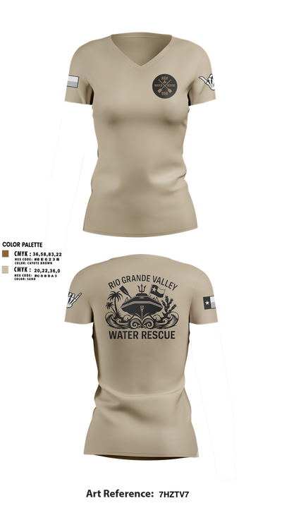 TxTf3 51102867 Women's Short Sleeve V-neck Shirt - 2