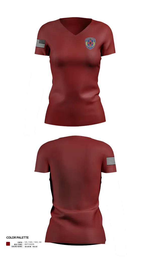 Womens Short Sleeve Vneck Shirt, Free State “DUSTOFF”, , Teamtime, Team time, sublimation, custom sports apparel, team uniforms, spirit wear, spiritwear, sports uniforms, custom shirts, team store, custom team store, fundraiser sports, apparel fundraiser