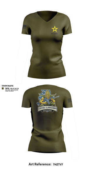 Womens Short Sleeve Vneck Shirt, Central Illinois Company, Army, Teamtime, Team time, sublimation, custom sports apparel, team uniforms, spirit wear, spiritwear, sports uniforms, custom shirts, team store, custom team store, fundraiser sports, apparel fundraiser
