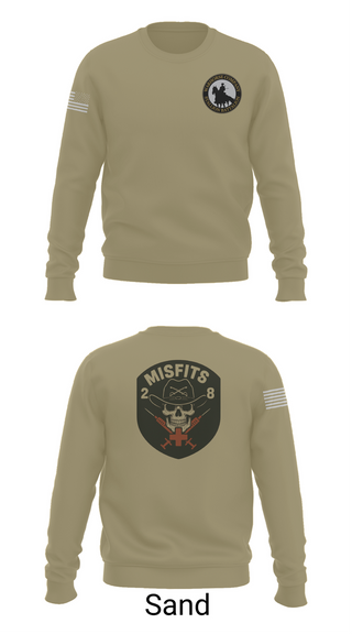 Crew Neck Sweatshirt, 2-8 Cav, HHC, Medic Platoon, , Teamtime, Team time, sublimation, custom sports apparel, team uniforms, spirit wear, spiritwear, sports uniforms, custom shirts, team store, custom team store, fundraiser sports, apparel fundraiser