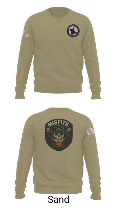 2-8 Cav, HHC, Medic Platoon 50281984 Crew Neck Sweatshirt - 85
