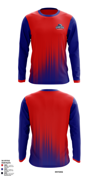 Long Sleeve Performance Shirt, SBA Eagles Tennis, Tennis, Teamtime, Team time, sublimation, custom sports apparel, team uniforms, spirit wear, spiritwear, sports uniforms, custom shirts, team store, custom team store, fundraiser sports, apparel fundraiser