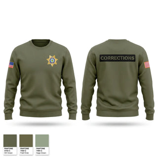 Crew Neck Sweatshirt, Benton County Jail, Police, Teamtime, Team time, sublimation, custom sports apparel, team uniforms, spirit wear, spiritwear, sports uniforms, custom shirts, team store, custom team store, fundraiser sports, apparel fundraiser