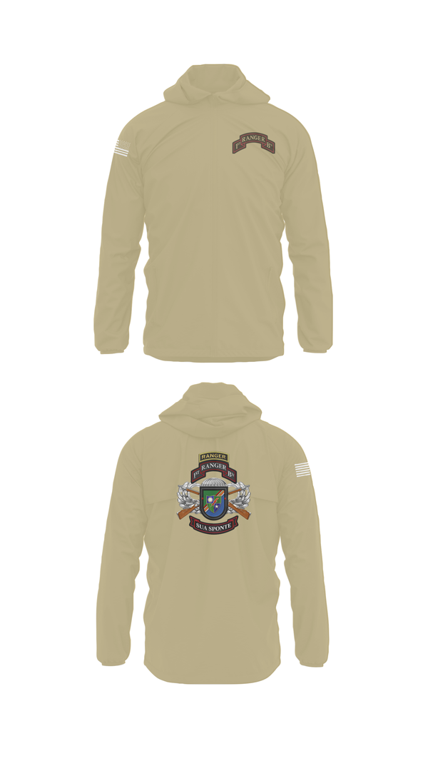 Windbreaker, 1/75 Ranger Battalion, Army, Teamtime, Team time, sublimation, custom sports apparel, team uniforms, spirit wear, spiritwear, sports uniforms, custom shirts, team store, custom team store, fundraiser sports, apparel fundraiser