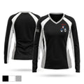 33D Range & Aggressor Squadron Women's Long Sleeve V-neck Shirt - 1