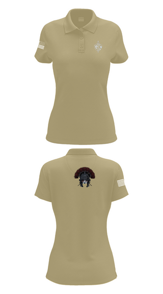 Womens Short Sleeve Performance Polo, HQ PLT, A CO, USDB BN (CORR), , Teamtime, Team time, sublimation, custom sports apparel, team uniforms, spirit wear, spiritwear, sports uniforms, custom shirts, team store, custom team store, fundraiser sports, apparel fundraiser
