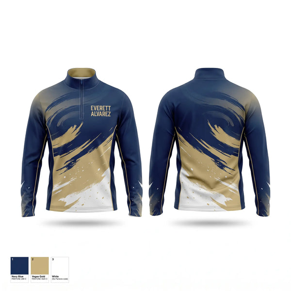 Quarter Zip Jacket, Everett Alvarez, Women's Basketball, Teamtime, Team time, sublimation, custom sports apparel, team uniforms, spirit wear, spiritwear, sports uniforms, custom shirts, team store, custom team store, fundraiser sports, apparel fundraiser
