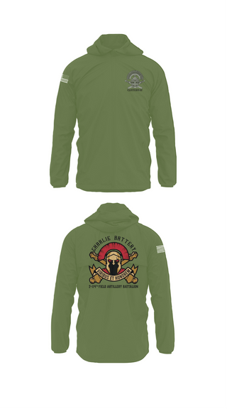 Windbreaker, Charlie BTRY 2-114th FA, , Teamtime, Team time, sublimation, custom sports apparel, team uniforms, spirit wear, spiritwear, sports uniforms, custom shirts, team store, custom team store, fundraiser sports, apparel fundraiser