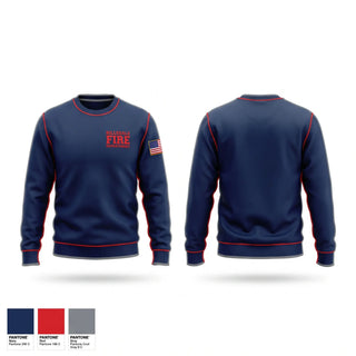 Crew Neck Sweatshirt, Hillsdale fire department, Fire Department, Teamtime, Team time, sublimation, custom sports apparel, team uniforms, spirit wear, spiritwear, sports uniforms, custom shirts, team store, custom team store, fundraiser sports, apparel fundraiser