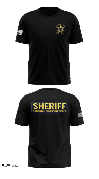 Old School Cotton Feel Shirt, Claiborne County Sheriffs Office Criminal Investigations, Police, Teamtime, Team time, sublimation, custom sports apparel, team uniforms, spirit wear, spiritwear, sports uniforms, custom shirts, team store, custom team store, fundraiser sports, apparel fundraiser