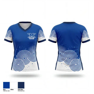 Womens Short Sleeve Vneck Shirt, Marionville Middle School Baseball, Baseball, Teamtime, Team time, sublimation, custom sports apparel, team uniforms, spirit wear, spiritwear, sports uniforms, custom shirts, team store, custom team store, fundraiser sports, apparel fundraiser