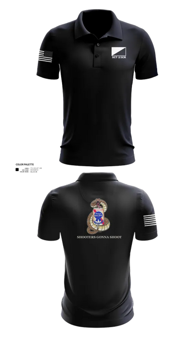 3rd Cavalry regiment 85953709 Short Sleeve Performance Polo - 20