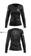 Markham Police K-9 Unit Women's Long Sleeve V-neck Shirt - 11