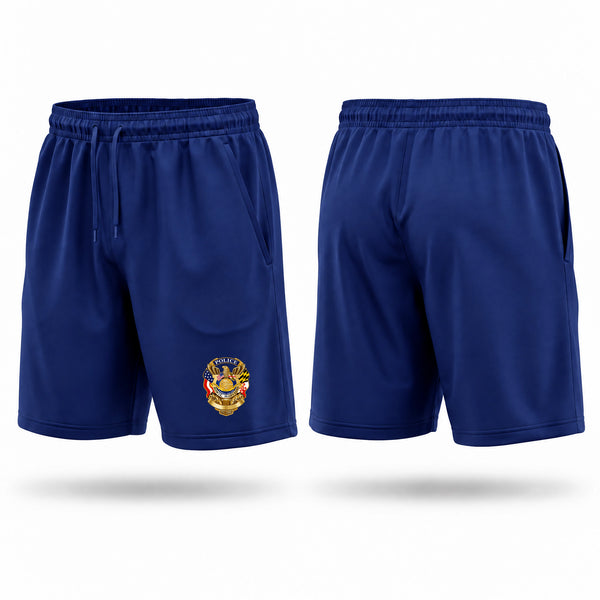 Athletic Shorts With Pockets, City of Bowie Police, Police, Teamtime, Team time, sublimation, custom sports apparel, team uniforms, spirit wear, spiritwear, sports uniforms, custom shirts, team store, custom team store, fundraiser sports, apparel fundraiser