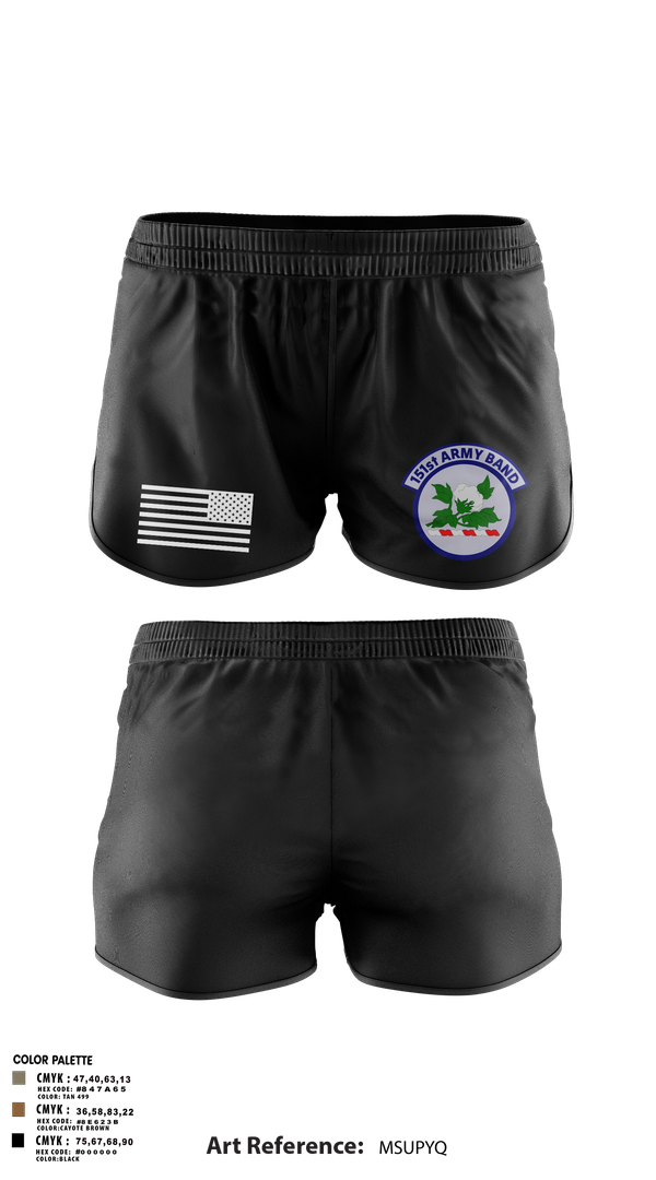 Ranger Panties, 151st Army Band, , Teamtime, Team time, sublimation, custom sports apparel, team uniforms, spirit wear, spiritwear, sports uniforms, custom shirts, team store, custom team store, fundraiser sports, apparel fundraiser