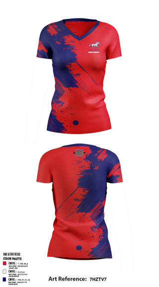 Womens Short Sleeve Vneck Shirt, Plaza Park, Cross Country, Teamtime, Team time, sublimation, custom sports apparel, team uniforms, spirit wear, spiritwear, sports uniforms, custom shirts, team store, custom team store, fundraiser sports, apparel fundraiser