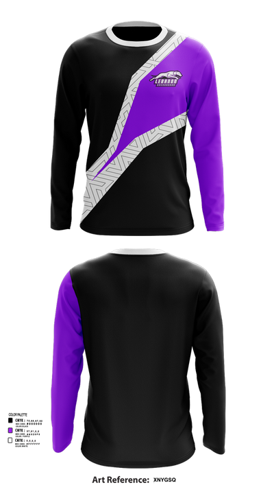 Lebanon Greyhounds 19757435 Long Sleeve Performance Shirt 51