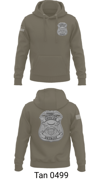 Hoodie, Detroit Detention Center, Police, Teamtime, Team time, sublimation, custom sports apparel, team uniforms, spirit wear, spiritwear, sports uniforms, custom shirts, team store, custom team store, fundraiser sports, apparel fundraiser