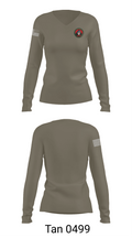 MILITARY AFFAIRS 39519698 Women's Long Sleeve V-neck Shirt - 11