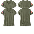 Sheriff Women's Short Sleeve V-neck Shirt - 1