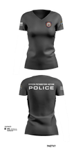 Citizen Pottawatomie nation Police Department  Women's Short Sleeve V-neck Shirt - 3