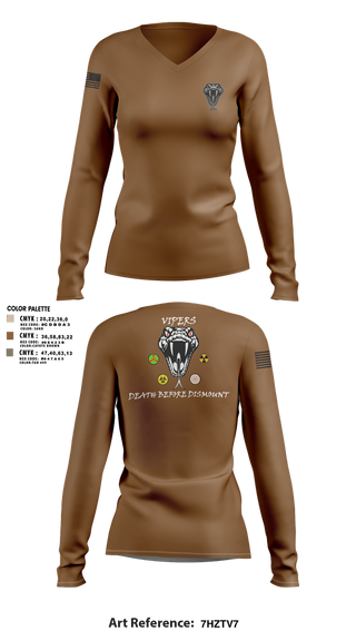 Womens Long Sleeve Vneck Shirt, Vipers, , Teamtime, Team time, sublimation, custom sports apparel, team uniforms, spirit wear, spiritwear, sports uniforms, custom shirts, team store, custom team store, fundraiser sports, apparel fundraiser