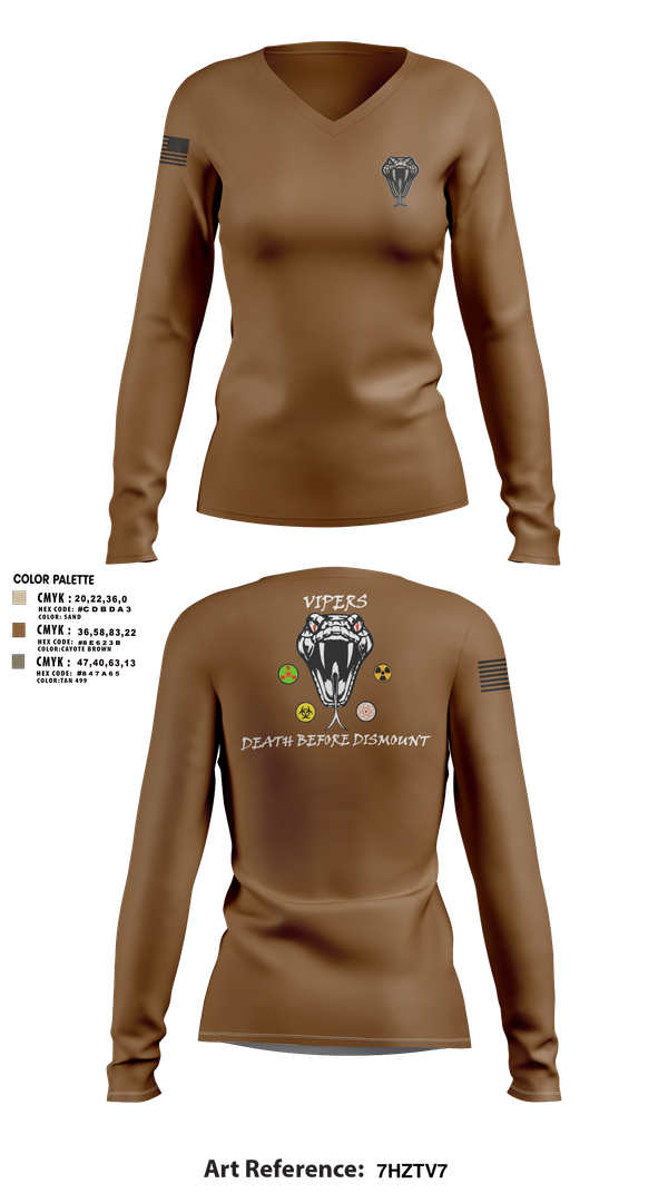 Womens Long Sleeve Vneck Shirt, Vipers, , Teamtime, Team time, sublimation, custom sports apparel, team uniforms, spirit wear, spiritwear, sports uniforms, custom shirts, team store, custom team store, fundraiser sports, apparel fundraiser