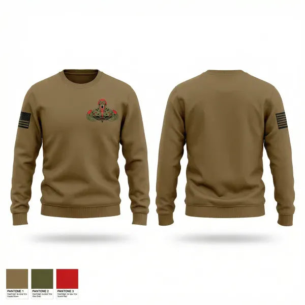 Crew Neck Sweatshirt, 165th Quarter Master, National Guard, Teamtime, Team time, sublimation, custom sports apparel, team uniforms, spirit wear, spiritwear, sports uniforms, custom shirts, team store, custom team store, fundraiser sports, apparel fundraiser