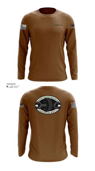 Long Sleeve Performance Shirt, 1-320TH FA, Army, Teamtime, Team time, sublimation, custom sports apparel, team uniforms, spirit wear, spiritwear, sports uniforms, custom shirts, team store, custom team store, fundraiser sports, apparel fundraiser